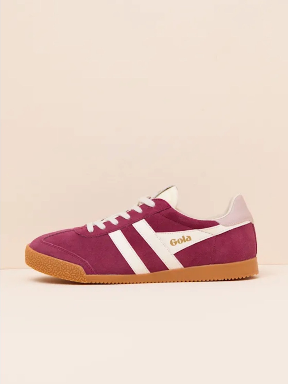 Gola Women’s Elan Suede Sneakers in Cerise
